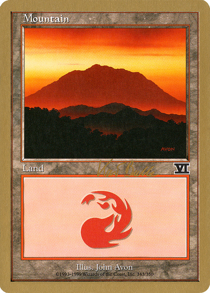 Mountain (kb343) (Kai Budde) [World Championship Decks 1999] | Devastation Store