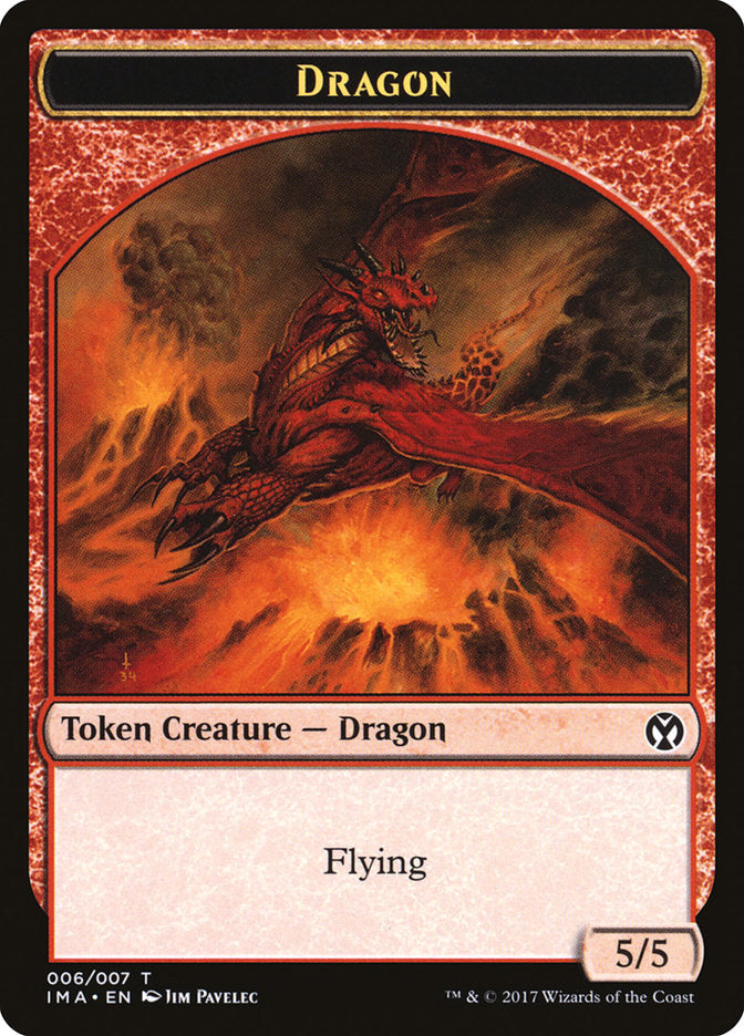 Dragon (006/007) [Iconic Masters Tokens] - Devastation Store | Devastation Store