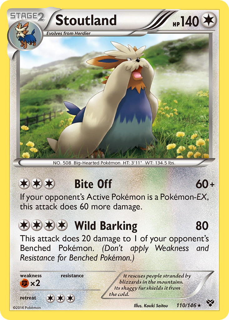 Stoutland (110/146) [XY: Base Set] | Devastation Store