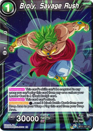 Broly, Savage Rush [BT11-147] | Devastation Store
