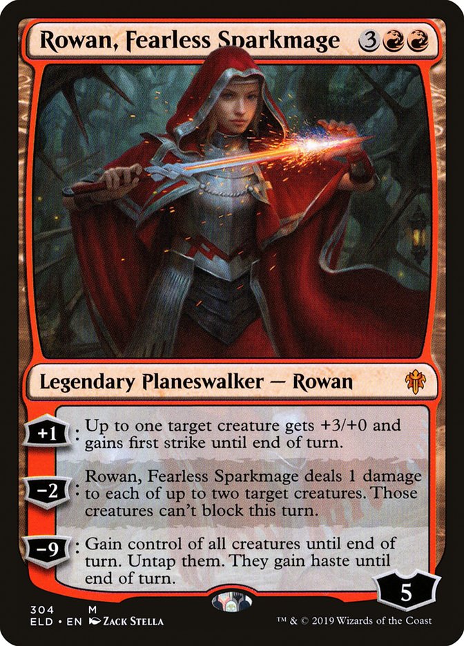 Rowan, Fearless Sparkmage [Throne of Eldraine] | Devastation Store