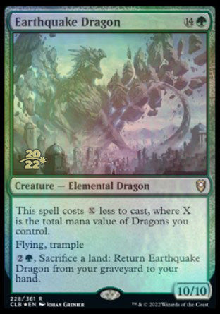 Earthquake Dragon [Commander Legends: Battle for Baldur's Gate Prerelease Promos] | Devastation Store