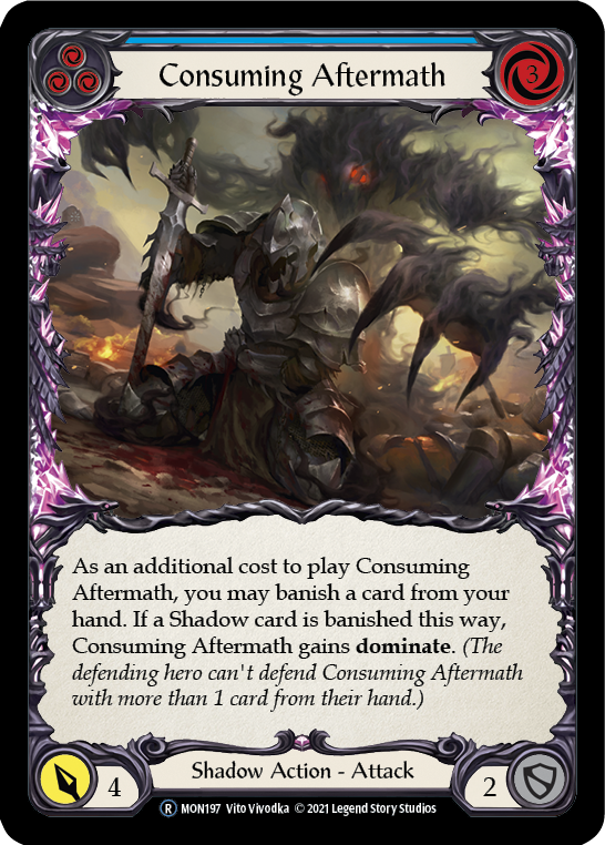Consuming Aftermath (Blue) [U-MON197] Unlimited Edition Normal | Devastation Store