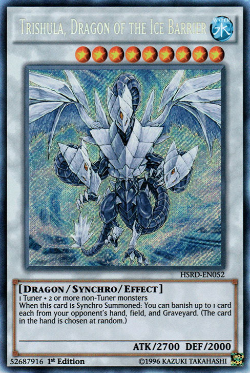 Trishula, Dragon of the Ice Barrier [HSRD-EN052] Secret Rare | Devastation Store
