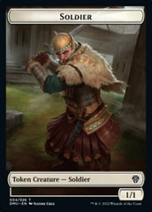 Soldier // Jaya, Fiery Negotiator Emblem Double-sided Token [Dominaria United Tokens] | Devastation Store