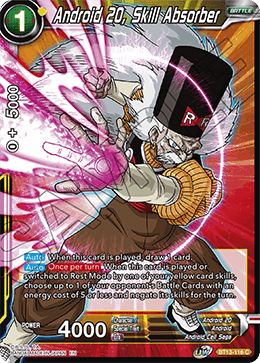 Android 20, Skill Absorber (Common) [BT13-116] | Devastation Store