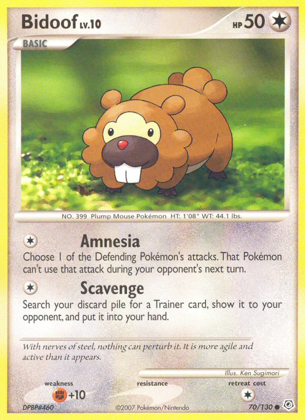 Bidoof (70/130) [Diamond & Pearl: Base Set] | Devastation Store