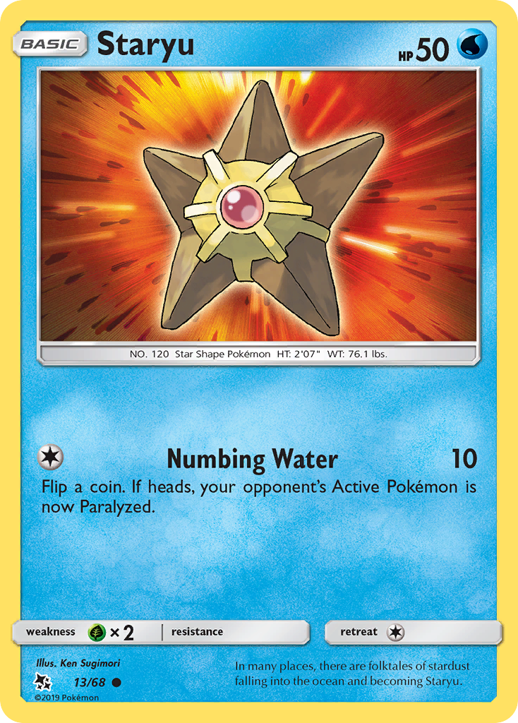 Staryu (13/68) [Sun & Moon: Hidden Fates] | Devastation Store