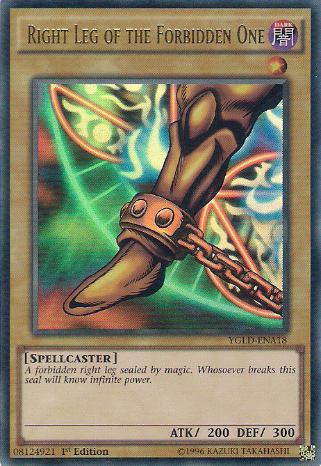 Right Leg of the Forbidden One [YGLD-ENA18] Ultra Rare | Devastation Store