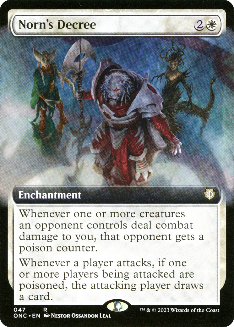 Norn's Decree (Extended Art) [Phyrexia: All Will Be One Commander] | Devastation Store