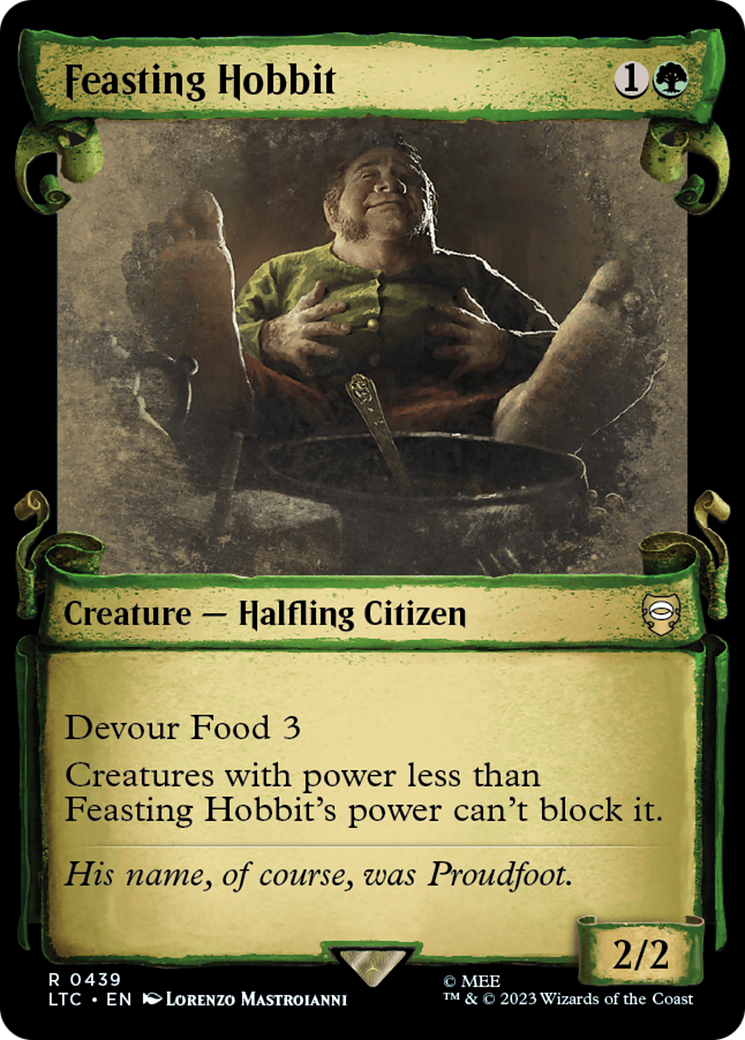 Feasting Hobbit [The Lord of the Rings: Tales of Middle-Earth Commander Showcase Scrolls] | Devastation Store