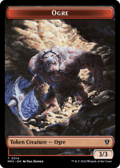 Human // Ogre Double-Sided Token [Murders at Karlov Manor Commander Tokens] | Devastation Store