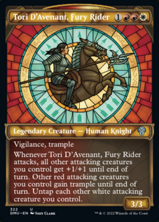 Tori D'Avenant, Fury Rider (Showcase) [Dominaria United] | Devastation Store