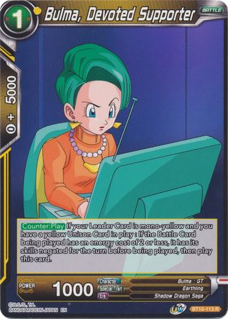 Bulma, Devoted Supporter (BT10-113) [Rise of the Unison Warrior 2nd Edition] | Devastation Store