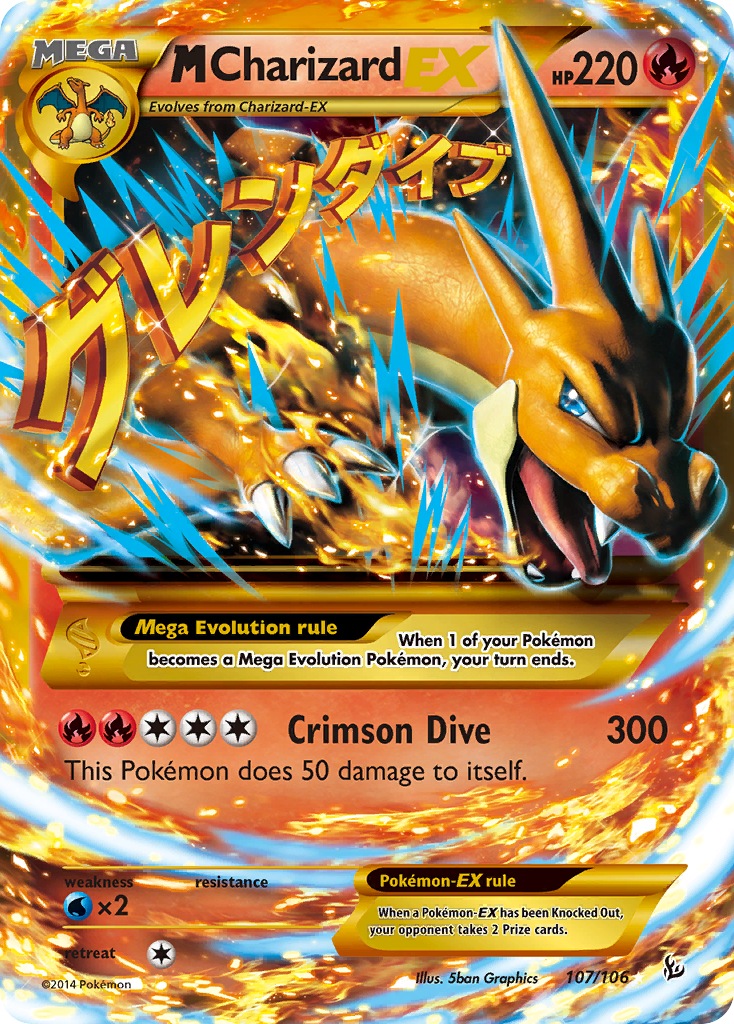 M Charizard EX (107/106) [XY: Flashfire] | Devastation Store