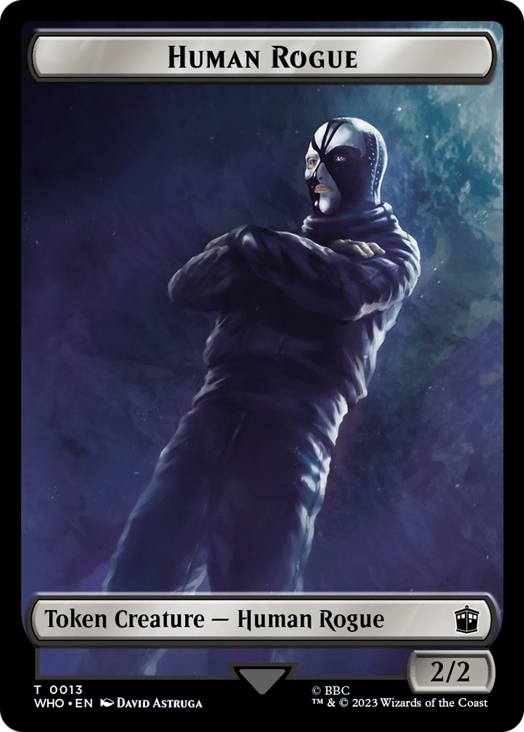 Human Rogue // Clue (0022) Double-Sided Token [Doctor Who Tokens] | Devastation Store