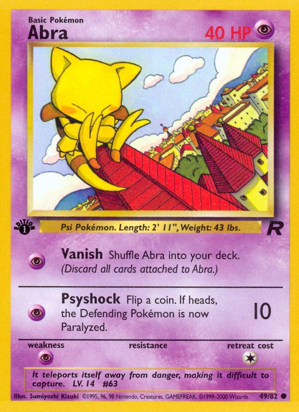 Abra (49/82) [Team Rocket 1st Edition] | Devastation Store