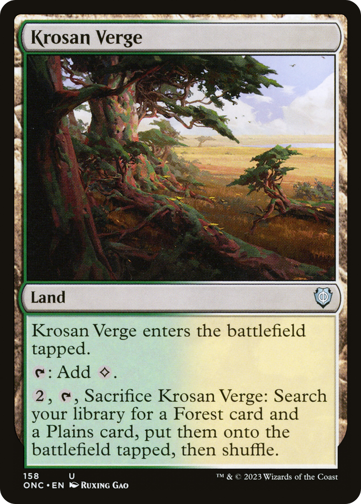 Krosan Verge [Phyrexia: All Will Be One Commander] | Devastation Store