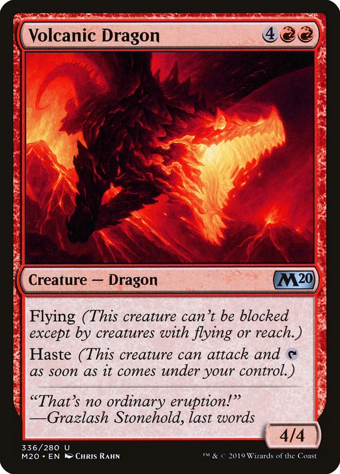 Volcanic Dragon [Core Set 2020] | Devastation Store