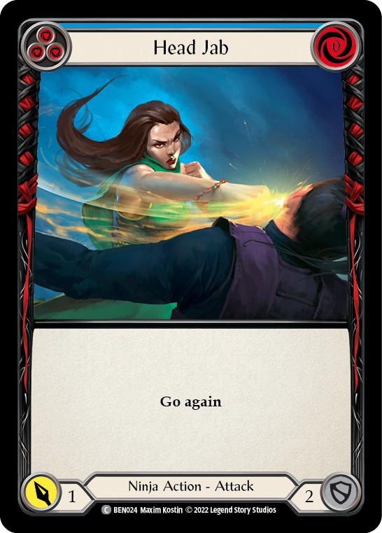 Head Jab (Blue) [BEN024] (Outsiders Benji Blitz Deck) | Devastation Store
