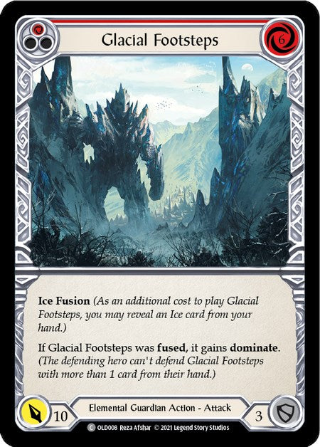 Glacial Footsteps (Red) [OLD008] (Tales of Aria Oldhim Blitz Deck)  1st Edition Normal | Devastation Store