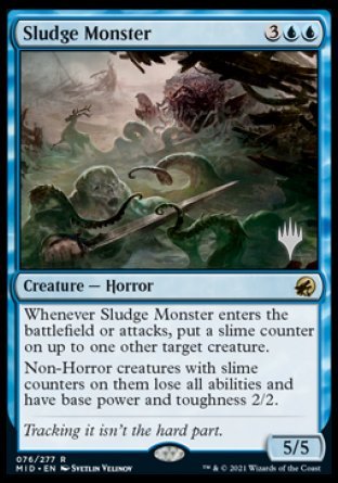 Sludge Monster (Promo Pack) [Innistrad: Midnight Hunt Promo Pack] | Devastation Store