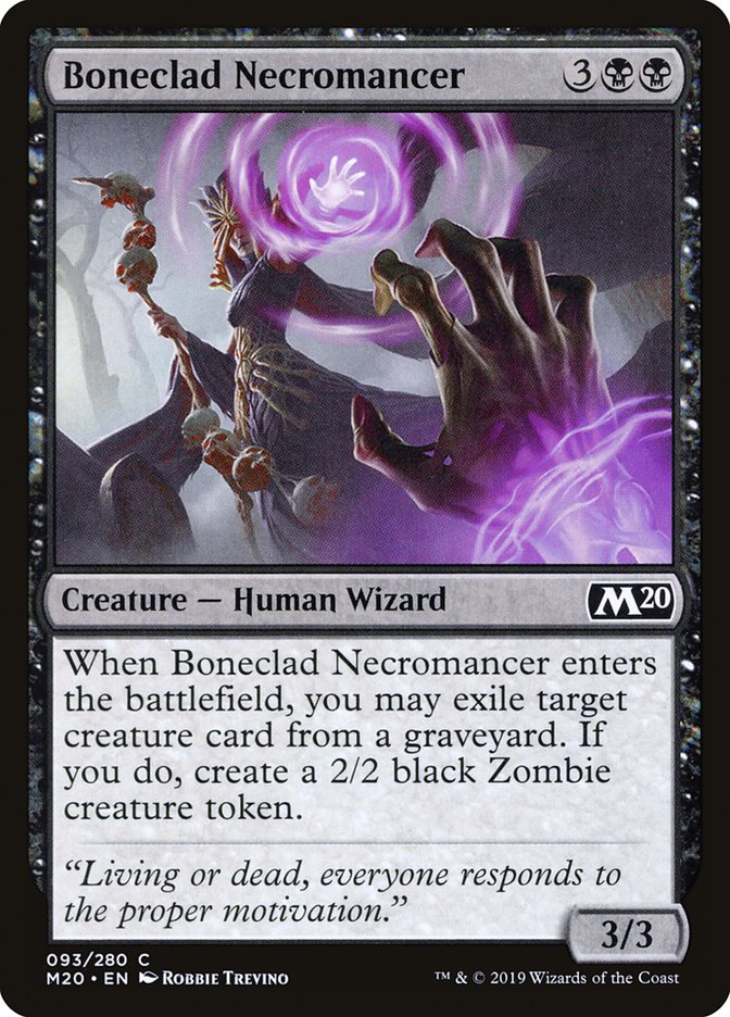 Boneclad Necromancer [Core Set 2020] | Devastation Store