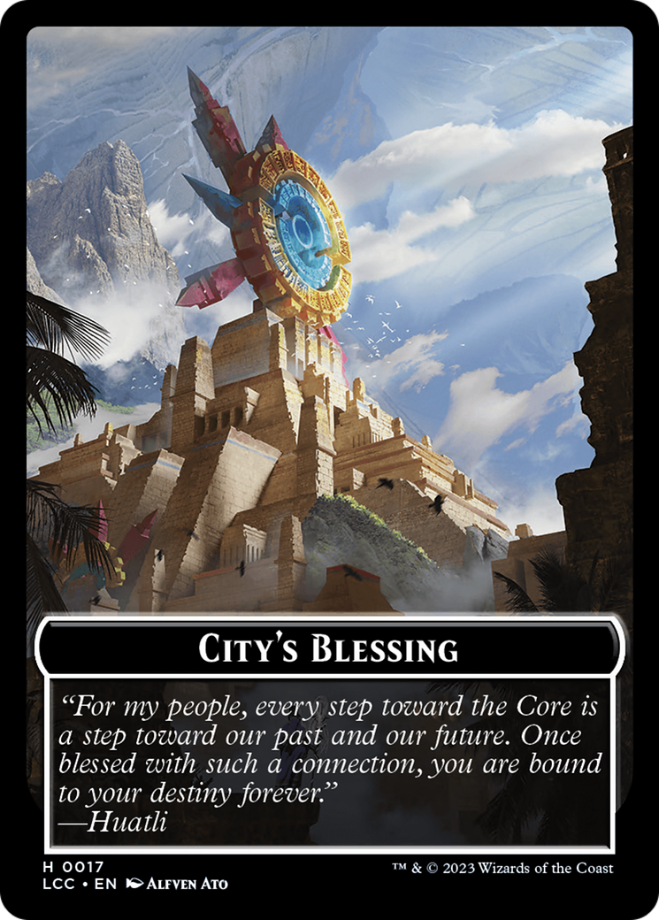City's Blessing // Pirate (0005) Double-Sided Token [The Lost Caverns of Ixalan Commander Tokens] | Devastation Store