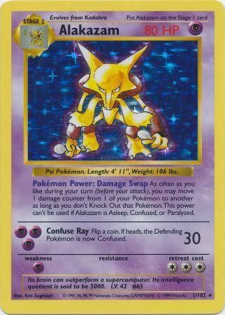 Alakazam (1/102) [Base Set Shadowless Unlimited] | Devastation Store