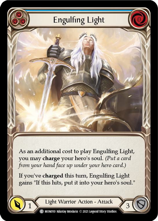 Engulfing Light (Blue) [MON050] 1st Edition Normal - Devastation Store | Devastation Store