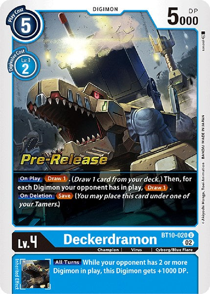 Deckerdramon [BT10-020] [Xros Encounter Pre-Release Cards] | Devastation Store