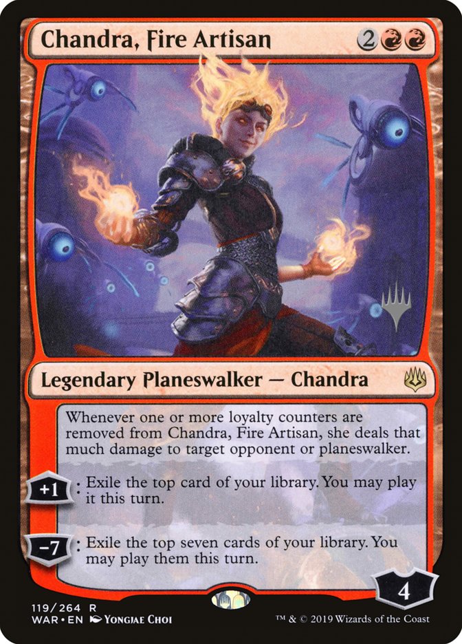 Chandra, Fire Artisan (Promo Pack) [War of the Spark Promos] | Devastation Store