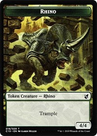 Rhino // Egg Double-sided Token [Commander 2019 Tokens] | Devastation Store