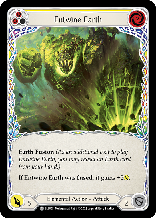 Entwine Earth (Yellow) [ELE095] (Tales of Aria)  1st Edition Rainbow Foil | Devastation Store