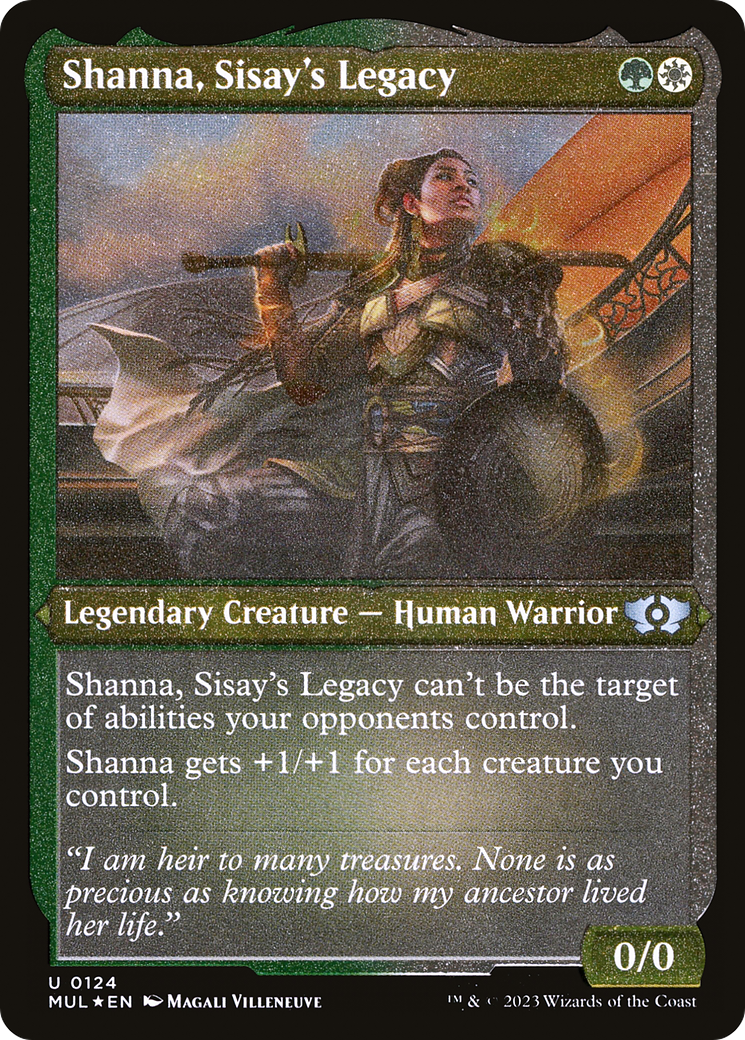 Shanna, Sisay's Legacy (Foil Etched) [Multiverse Legends] | Devastation Store