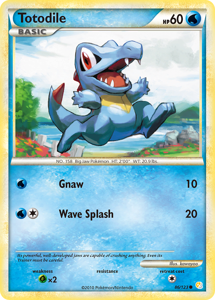 Totodile (86/123) [HeartGold & SoulSilver: Base Set] | Devastation Store