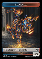 Human Soldier // Elemental (0037) Double-Sided Token [Commander Masters Tokens] | Devastation Store