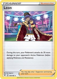 Leon (154/185) (Theme Deck Exclusive) [Sword & Shield: Vivid Voltage] | Devastation Store