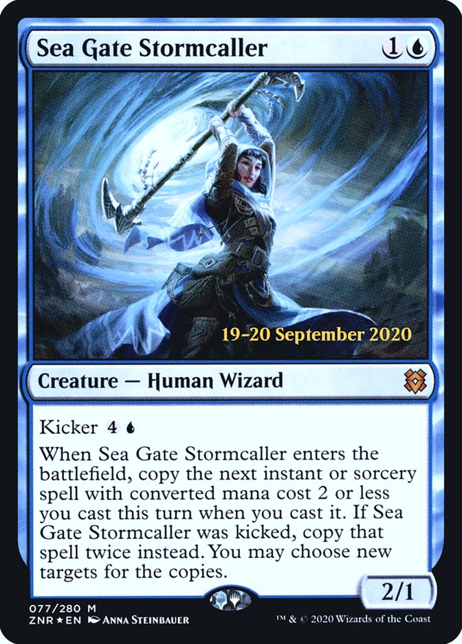 Sea Gate Stormcaller [Zendikar Rising Prerelease Promos] | Devastation Store
