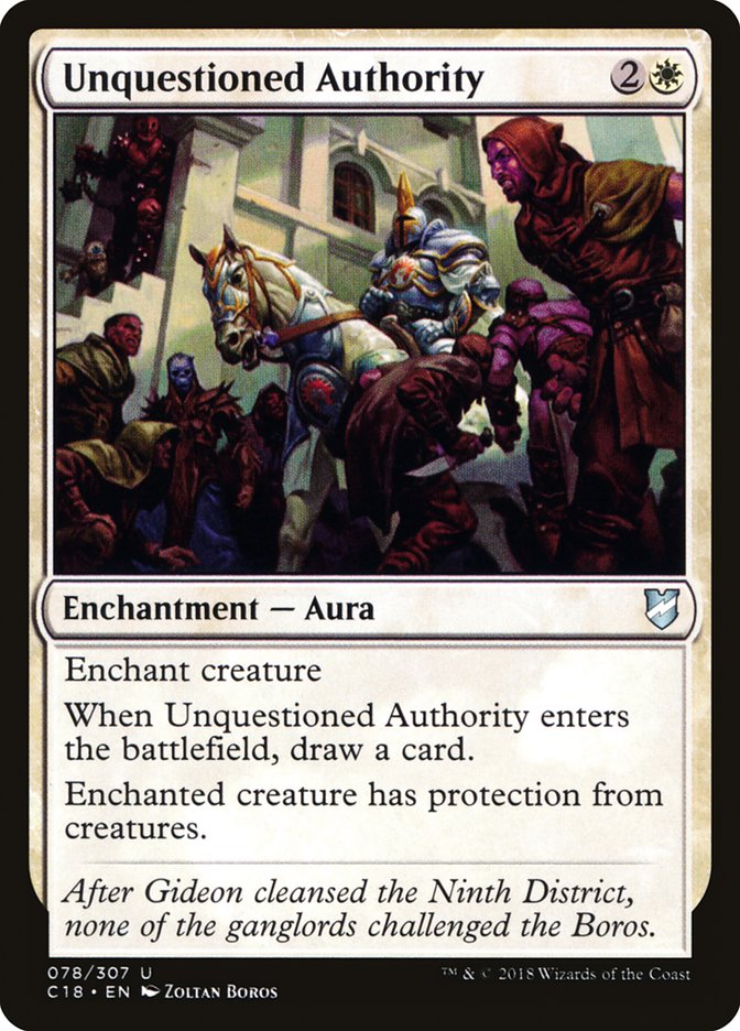 Unquestioned Authority [Commander 2018] | Devastation Store