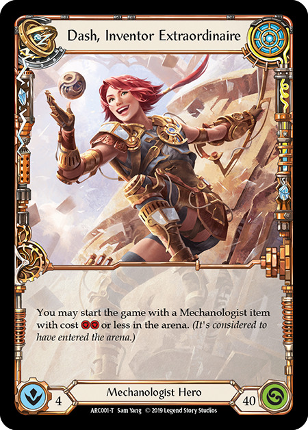 Dash, Inventor Extraordinaire // Death Dealer [ARC001 // ARC040] (Arcane Rising)  1st Edition Normal | Devastation Store