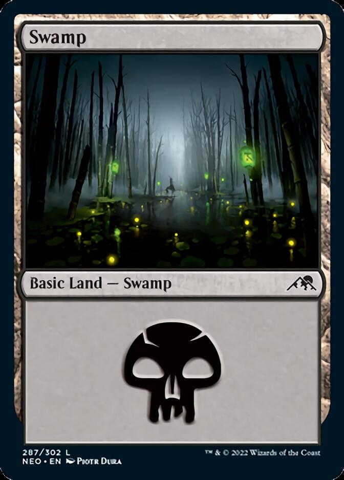 Swamp (287) [Kamigawa: Neon Dynasty] | Devastation Store