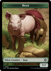 Boar // Merfolk (0003) Double-Sided Token [The Lost Caverns of Ixalan Commander Tokens] | Devastation Store