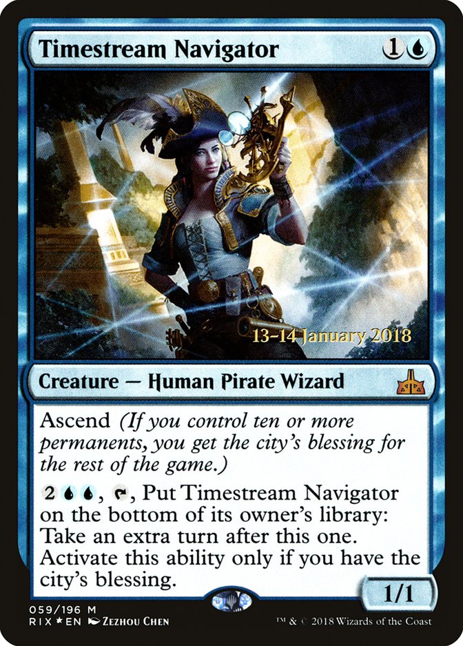 Timestream Navigator [Rivals of Ixalan Prerelease Promos] | Devastation Store