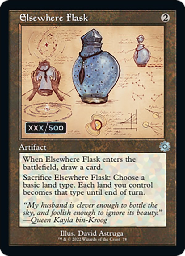 Elsewhere Flask (Retro Schematic) (Serial Numbered) [The Brothers' War Retro Artifacts] | Devastation Store