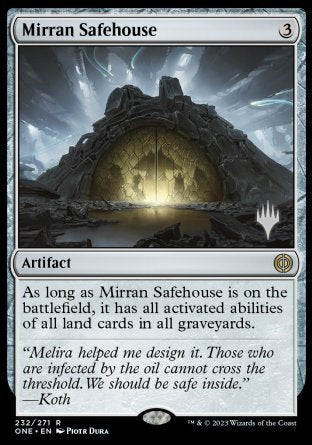 Mirran Safehouse (Promo Pack) [Phyrexia: All Will Be One Promos] | Devastation Store