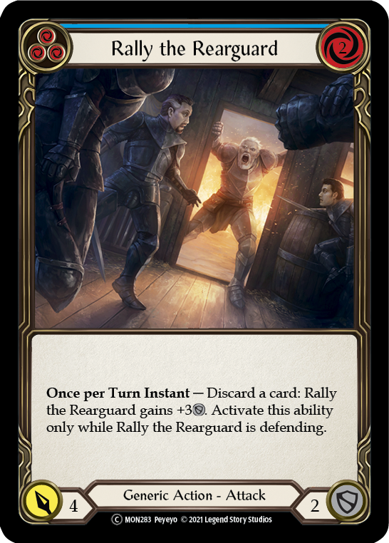 Rally the Rearguard (Blue) [U-MON283] Unlimited Edition Normal | Devastation Store