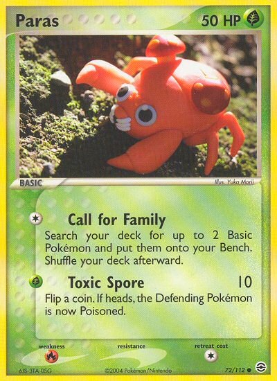 Paras (72/112) [EX: FireRed & LeafGreen] | Devastation Store