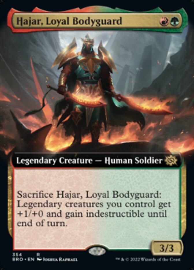 Hajar, Loyal Bodyguard (Extended Art) [The Brothers' War] | Devastation Store