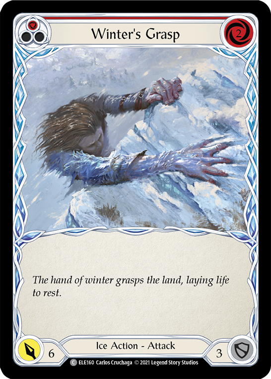 Winter's Grasp (Red) [ELE160] (Tales of Aria)  1st Edition Normal | Devastation Store